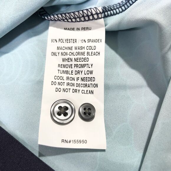 NWT Greyson Golf Shirt Polo Mountain Laurel Print Men's Small Raven - Picture 6 of 8